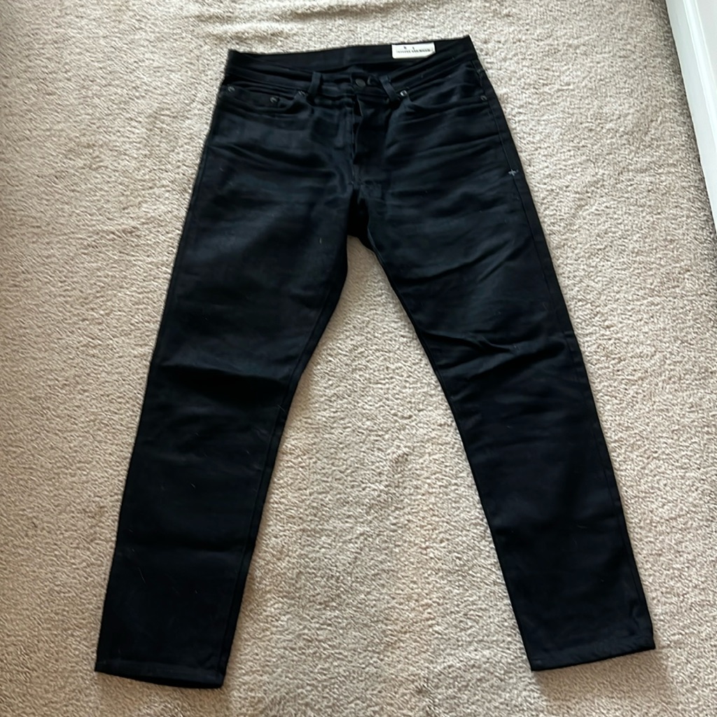 Imogene And Willie - Barton Slim - Black Raw Denim - Size 30